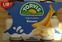 入っている砂糖の量 yogurt intero banana