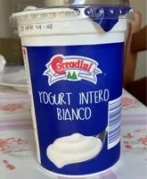 入っている砂糖の量 Yogurt intero bianco