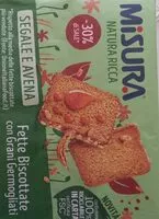 Jumlah gula yang masuk Fette biscottate con Grani germogliati