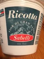 Sokerin määrä sisällä Ricotta