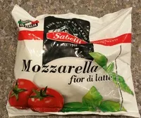 Sokerin määrä sisällä Mozzarella Fior di Latte