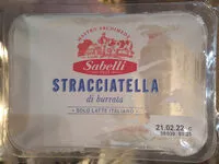 Sokerin määrä sisällä Stracciatella di burrata
