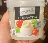 Sokerin määrä sisällä Burratina