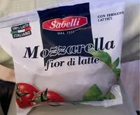 Sokerin määrä sisällä Mozzarella fior di latte