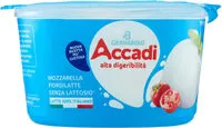 入っている砂糖の量 Mozzarella fiordilatte senza lattosio