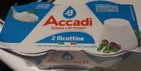入っている砂糖の量 2 Ricottine Senza Lattosio