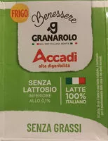 入っている砂糖の量 Accadì senza grassi