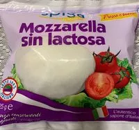 Amount of sugar in Mozzarella sin lactosa