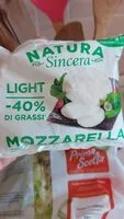 Amount of sugar in Mozzarella