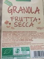 İçindeki şeker miktarı Granola frutta secca