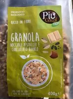 Zuckermenge drin Granola Nocciole pistacchi e cioccolato bianco