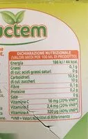 Cantidad de azúcar en Ace arancia limone carota