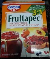 入っている砂糖の量 Fruttapec