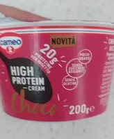 入っている砂糖の量 High protein cream choco