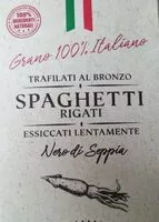 Cantidad de azúcar en Spaghetti rigati - Nero di seppia