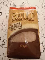 Sugar and nutrients in Esotico conad