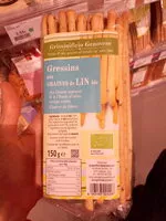 Количество сахара в Gressins aux graines de lin
