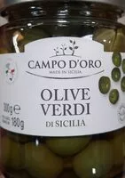 Sokerin määrä sisällä Olive verdi di Sicilia