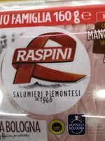 Sucre et nutriments contenus dans Raspini