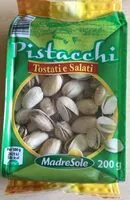 入っている砂糖の量 Pistacchi tostati e salati