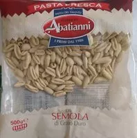 Jumlah gula yang masuk Pasta fresca di semola di grano duro