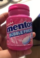 Количество сахара в Mentos bubble fresh