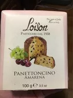 Количество сахара в Panettoncino amarena