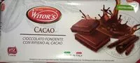 Suhkru kogus sees CIOCCOLATO FONDENTE CON RIPIENO AL CACAO