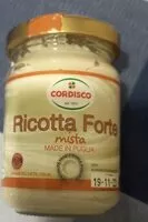 Cantidad de azúcar en Ricotta Forte mista