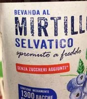 入っている砂糖の量 Bevanda mirtillo