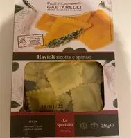 Количество сахара в Ravioli ricotta e spinaci