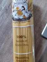 Sucre et nutriments contenus dans Pasta orosa