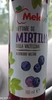入っている砂糖の量 Nettare di mirtillo