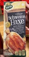 Sokerin määrä sisällä Fleisch Schweins Haxe