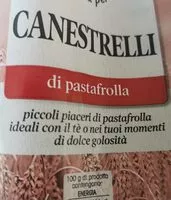 Suhkru kogus sees Canestrelli di pastafrolla