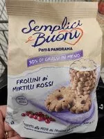 Sokerin määrä sisällä Frollini ai mirtillo rossi