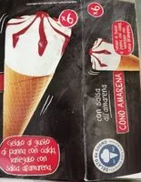 Suhkru kogus sees Cono Amarena