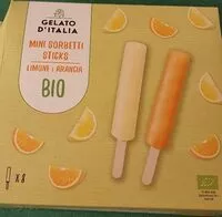Suhkru kogus sees Mini sorbetti sticks