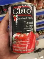 Sugar and nutrients in Ciao