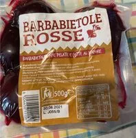 入っている砂糖の量 Barbabietole rosse pelate e cotte al vapore
