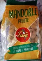 Suhkru kogus sees Mandorle pelate