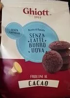 Suhkru kogus sees Frollini al cacao