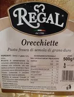 Quantité de sucre dans Orecchiette