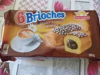 Sokerin määrä sisällä 6 Brioches