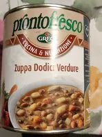 Sokerin määrä sisällä Zuppa Dodici Verdure