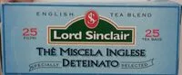 Количество сахара в Thè Miscrl inglese deteinato