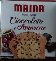 Sokerin määrä sisällä Panettone cioccolato e amarene