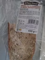 Suhkru kogus sees Pane ai 5 cereali e semi affettato