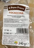 Suhkru kogus sees Focaccina
