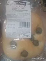 Suhkru kogus sees Focaccina con olive